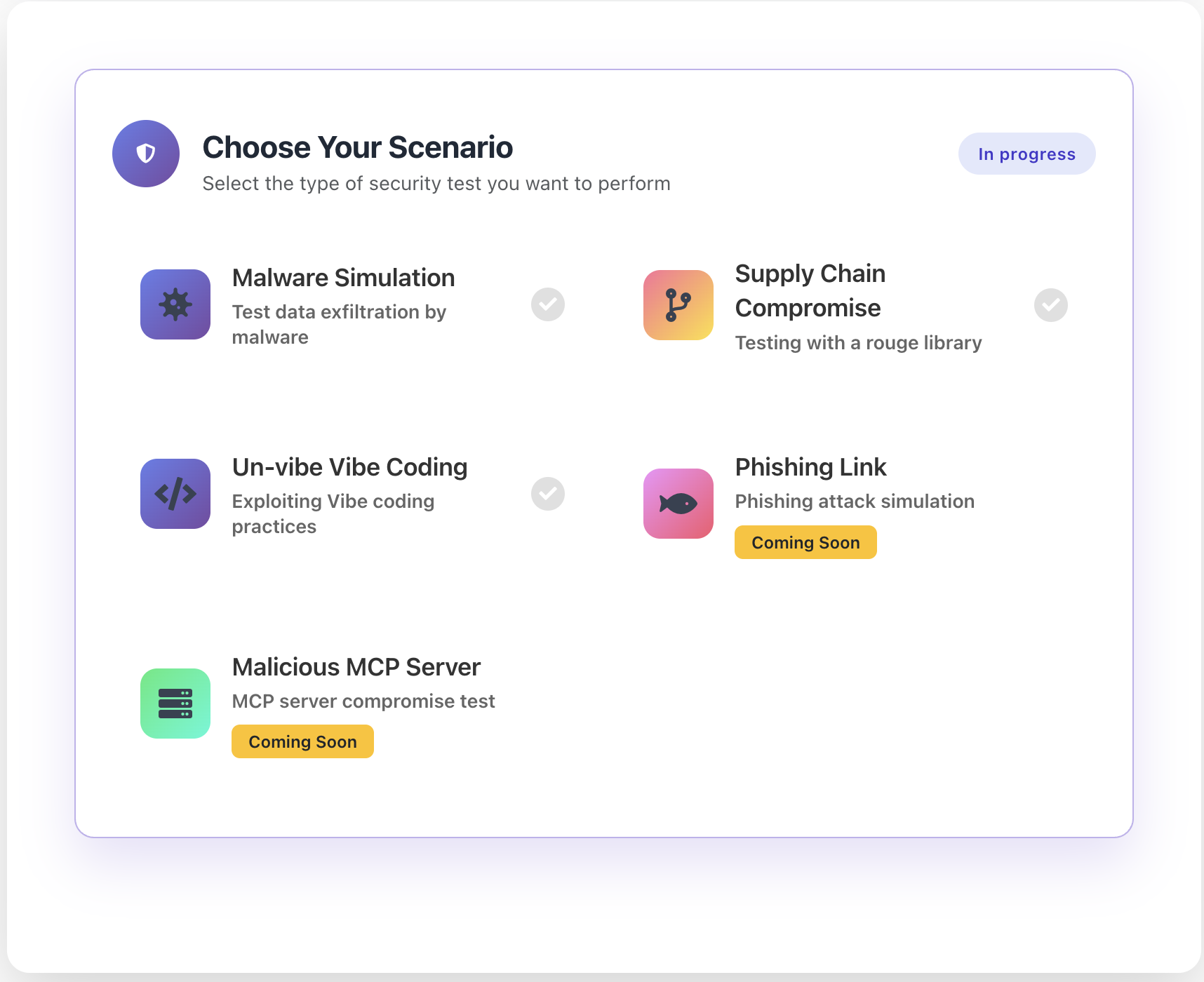 Choose Your Scenario